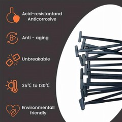100*Nylon Universal Cable Tie Buckle Self-Locking Nylon Zip Ties Holder NEW🌟
