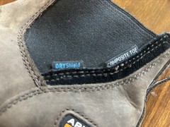 Ariat Work Chelsea Slip-On Boots Brown/Gray Composite Toe DRYShield