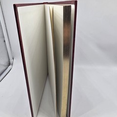 Vtg Anything Book™️ Hardcover Blank Journal Unlined Unruled Sketch Art Deco Red
