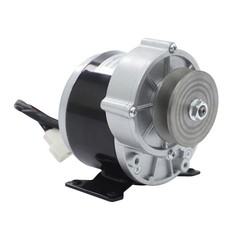 Brushed Motor Gear Reduction Electric Motor Gear Motor w/ Belt Pulley 24VDC 250W