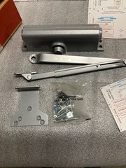 LCN 1261 Door Closer Rw/PA Interior/Exterior Aluminum Finish – New