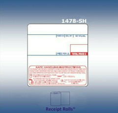 Scale Labels for Cas LP-1000 UPC Safe Handling 58mm x 60mm, 12 rolls of 500 lbls
