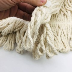 Cotton Mop Head Replacement Screw-On Fits 3/4-5 Acme Looped End 24oz Pack of 3