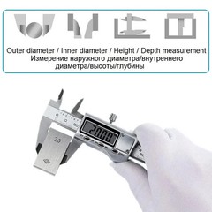 Digital Caliper Micrometer LCD Gauge Vernier Electronic Measuring Tool 6″ 150mm