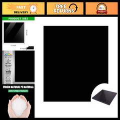 Heavy Duty Black HDPE Sheet 1/2″ Thick, 12″ x 24″ High Density Polyethylene Boar