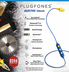 Plugfones Wireless BasicPro Bluetooth, Earplugs, Headphones Shooting OSHA Safety