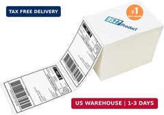 9527 Product 4 x 6 Thermal Labels – Pack of 100 Fanfold Labels for Direct Therma