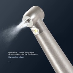LED E-generator Fiber Optic 4 Water Spray Handpiece 4H Standard Head Dental