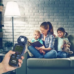 Professional LED Light Meter – Digital Illuminance Meter 0-200,000 Lux Range, 27