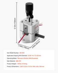 VEVOR Manual Wire Stripper Stripping Machine 0.06-1 in Hand or Drill Portable
