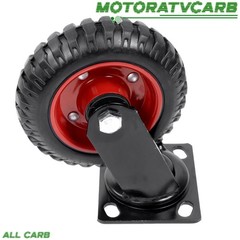 ALL-CARB 6 Inch Caster Wheels Set of 4 (2 Swivel & 2 Fixed), Heavy Duty Casters