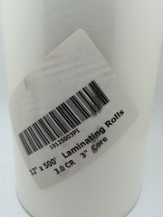 Standard Roll Laminating Film 12″ x 500′ 3″ CORE Gloss Thermal Heat 260-280 3.0