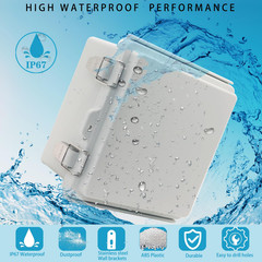 Outdoor Waterproof Box Junction Box Weatherproof IP67 ABS Plastic Enclosure Swi
