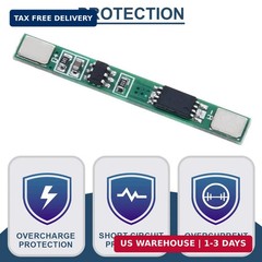 10 Pcs 1S 3.7V 3A Lithium Battery Protection Board BMS PCB Protection Board 1865