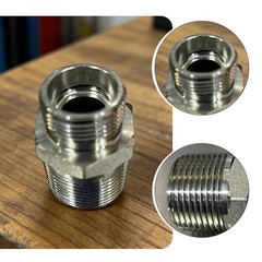 Mini Excavator M26X R3/4 BSPT Hydraulic Filter Adapter1hOZa