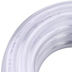 DERPIPE Clear Vinyl PVC Tubing 1/4″ ID X 3/8″ OD Plastic 3/8″,