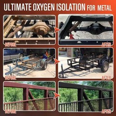 2 in 1 Rust Conveter for Metal Automotive (Matte Black), 35 oz Anti Rust Inhi…