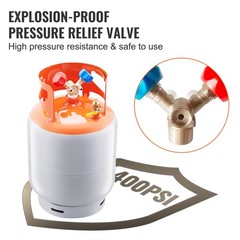 Refrigerant Recovery Reclaim 30/50lb Cylinder Tank 3/4/1HP Recovery Machine Unit