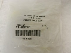 Parker SS Flared Tube Male Adapter 1/4" Tube ODx1/4-18 NPTF 37° Qty 4 PT-00