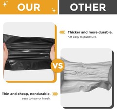 Packaging Bags for Small Business – 1000 Pack Black Mailers