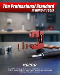 HCPRO Mini Pipe Cutter 1/8-7/8in Copper Aluminum Brass Tubing Cutter HVAC