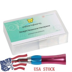 NSK Style Dental Low Speed Handpiece Straight Nosecone Standard E-Type Pink