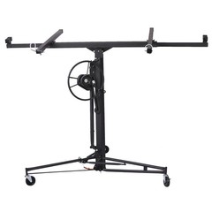 FOREOCELIV 11ft Drywall Lift Panel Hoist Jack Lifter 150 lbs Ceiling Wall Black