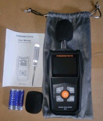 Porometisto Digital Sound Level Meter 30-130dB Range Noise Decibel Tester SL01