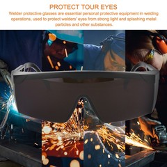 Welding Glasses IR Shade 8 Lens 150x110x54mm CE Certified Protective Glasses