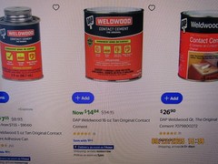 WELDWOOD 16 OUNCE CONTACT CEMENT ~ BEST PRICE !!! (SEE PHOTOS) BRAND NEW SEALED