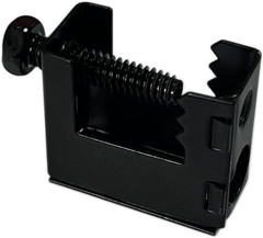 100 Packs Beam Clamps, 1/4″-20 Black Steel Bolt-on Clamp Hangers