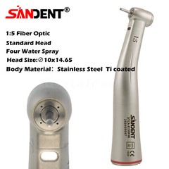 NSK Ti-MAX X95L Style Dental 1:5 LED Fiber Optic Contra Angle Handpiece Red Ring