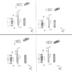 1Pair Magnetic Pogo Pin Connector 2, 3, 4, 5, 6, 7, 8, 9 PIN Gold Plated