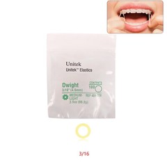 100Pcs/Bag Dental Elastics Orthodontic Rubber Bands Medium Light 3.5 OZ