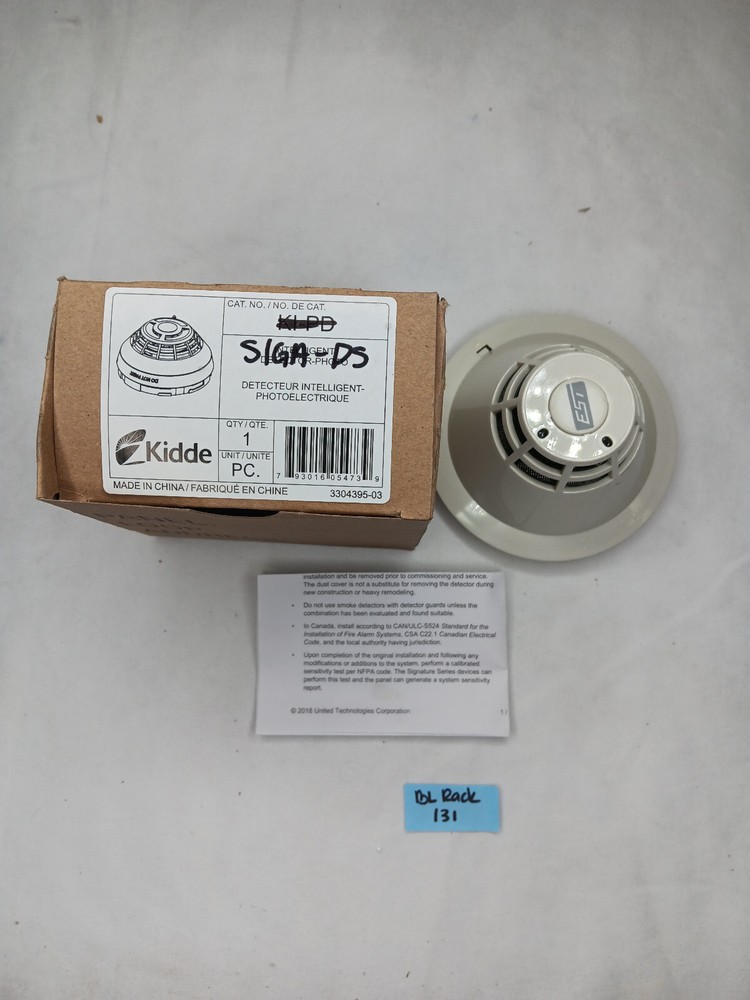 (Lot of 13) Edwards EST SIGA-PS Intelligent Photoelectric Smoke Detector