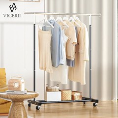 Clothing Rack Heavy Duty Rolling Garment Rack with Wheels for Hanging Clothes