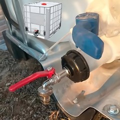 IBC Tote Faucet Adapter-Ball Valve & Garden Hose Connector for Liquid Dispensing