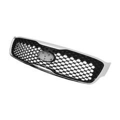 Front Upper Lower Bumper Kit Grille Fog Light 16-18 Kia Sorento LX EX