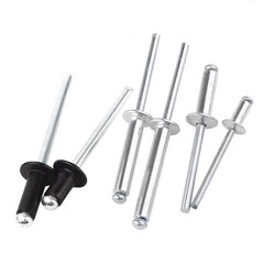 Zinc Plated Aluminium Dome Head Pop Rivets Blind Rivets 2.4-6.4mm Various Sizes