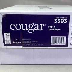 COUGAR (1000 Sheets) Digital Laser Paper Sz 12″ x 18″, White 3393