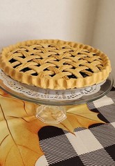 9 ½ Faux Fruit Pies Apple,Peach, Blueberry, Cherry & Banana Lattice Top Pies