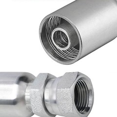 1/2″ Hose x 1/2″ JIC 37° Female Hydraulic Hose End Swivel Crimp Fitting 12 Pack