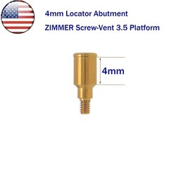 US Dental Zimmer Locator Abutment PA Dia=3.5mm 1-5mm Implant Retention Caps Tool
