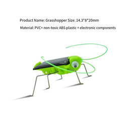 1pc Solar Grasshopper Toy Puzzle Eco-Friendly Educational Moving Toy for Kids
