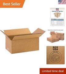 New Kraft Corrugated Storage Boxes Package of 25