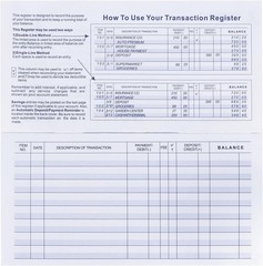 20 Pack Checkbook Register, Check Registers for Personal & Business Bank Account