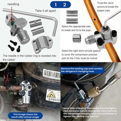 2x Fridge Bullet Piercing Valve For Copper Pipe 1/4 /, 5/16 , 3/8, Refrigeration