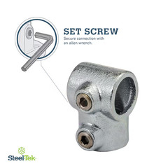 SteelTek 1-1/4-in Structural Galvanized Single Socket Tee 737766 NEW FREE SHIP