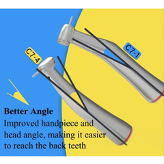 COXO Dental 1:5 Electric Handpiece Mini Contra Angle High Speed CX235C7-4 NSK