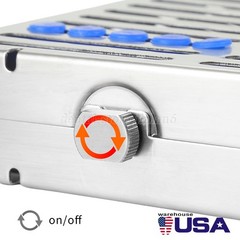 10 DENTAL SURGICAL AUTOCLAVE STERILIZATION CASSETTE BOX FOR 20 INSTRUMENTS